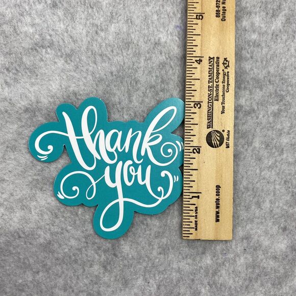 Seller Thank You For Your Purchase Die Cut Cards Notes Blue Sets of 25 - Picture 5 of 7